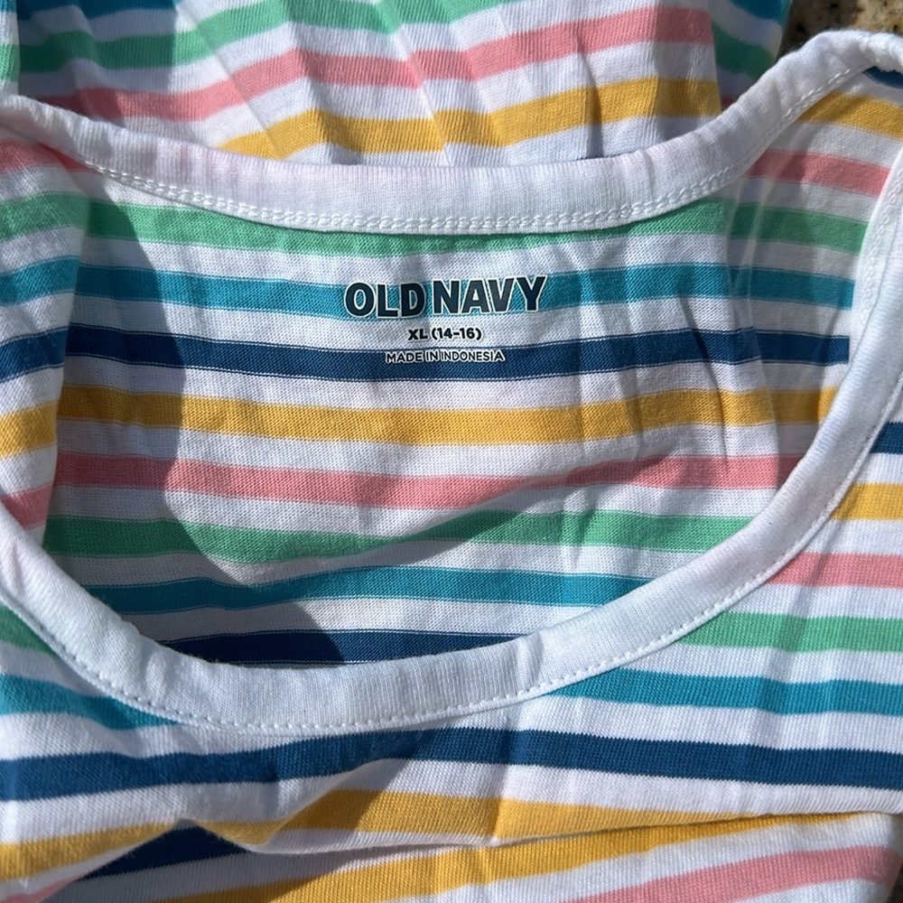 Old Navy, Youth XL, Tank Top Tiered Dress with Pockets - Picture 3 of 5